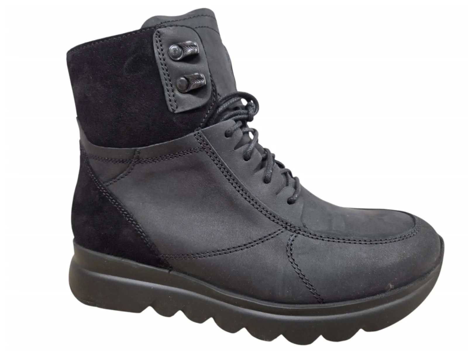 Wolky Wolky 0213512 000 Veterschoenen Zwart Nubuck Dames