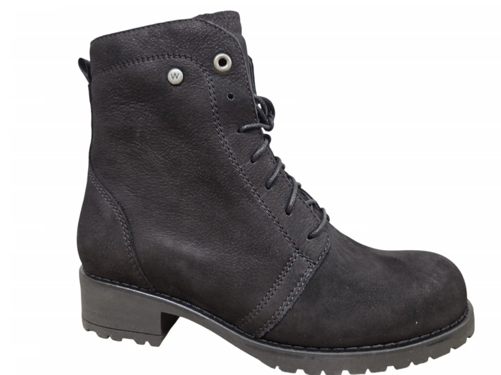 Wolky Wolky 0247910 000 Veterboots Zwart Nubuck Dames