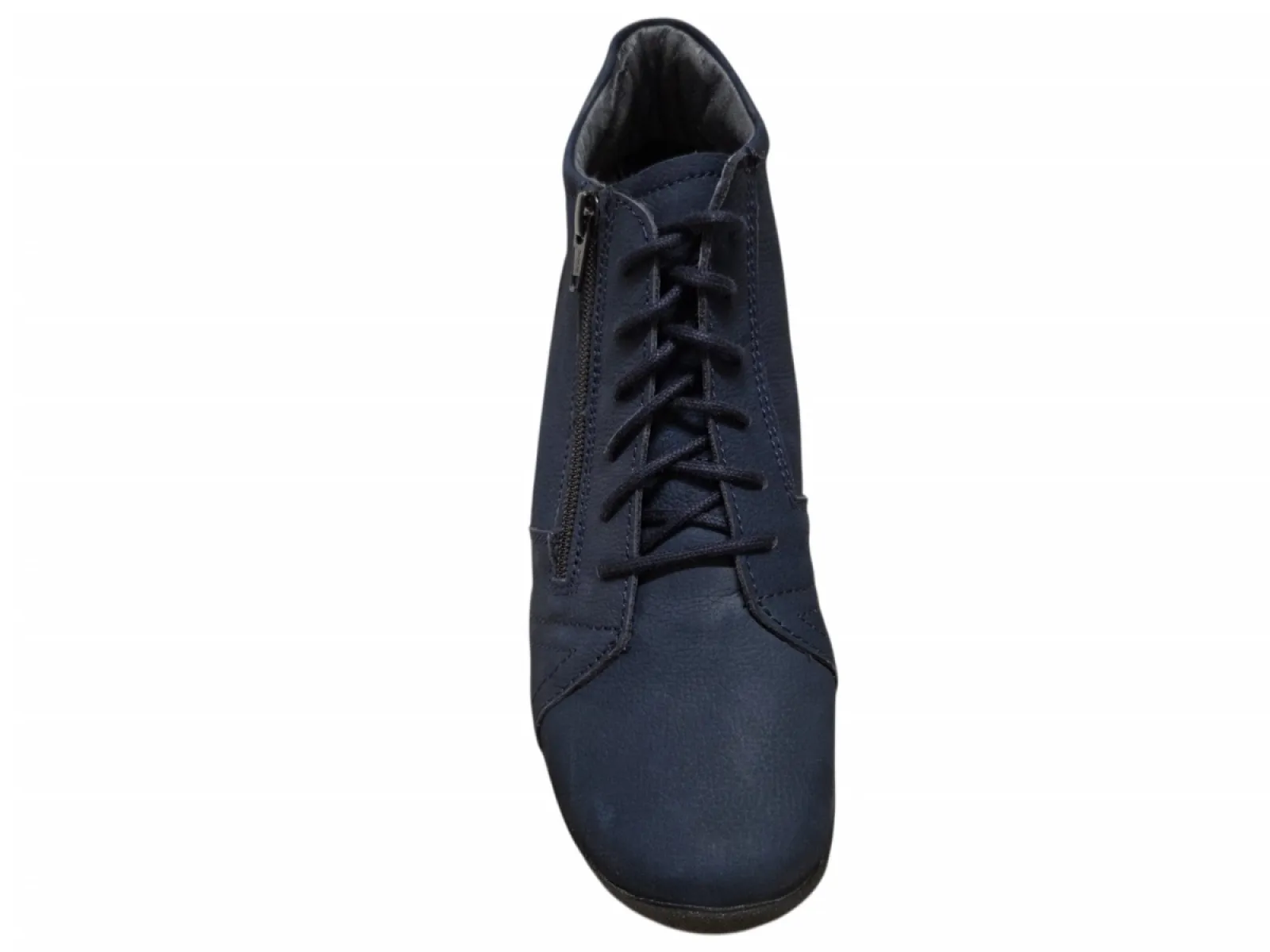 Wolky Wolky 0660611 800 Hoge Veterschoen Blauw Nubuck Dames