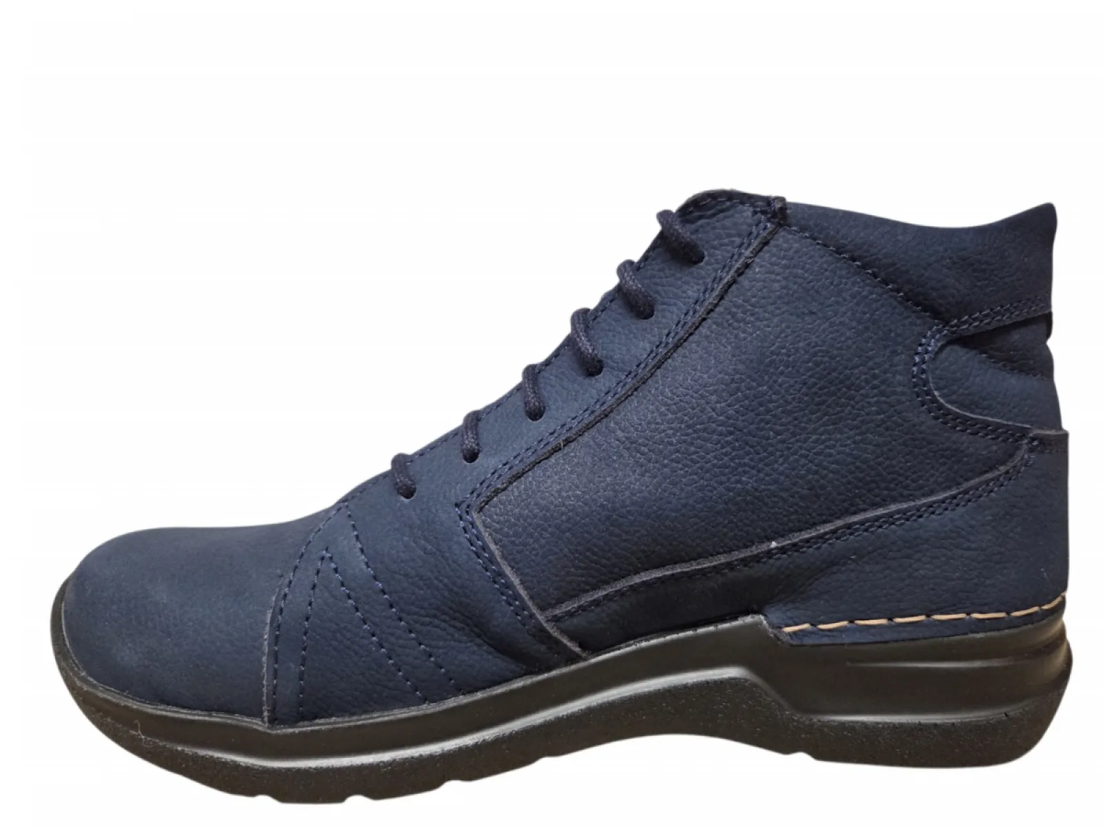 Wolky Wolky 0660611 800 Hoge Veterschoen Blauw Nubuck Dames