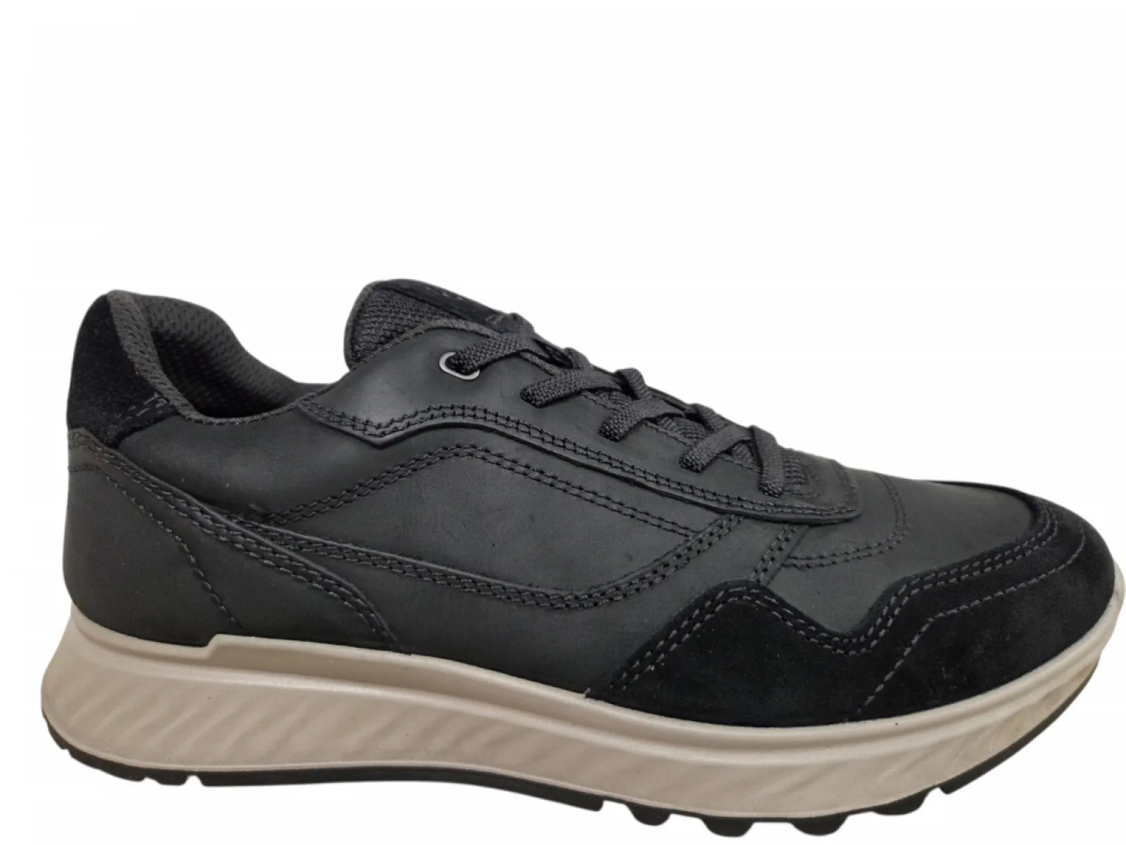 Ecco Ecco 835454 51052 Sneakers Zwart Nubuck Heren