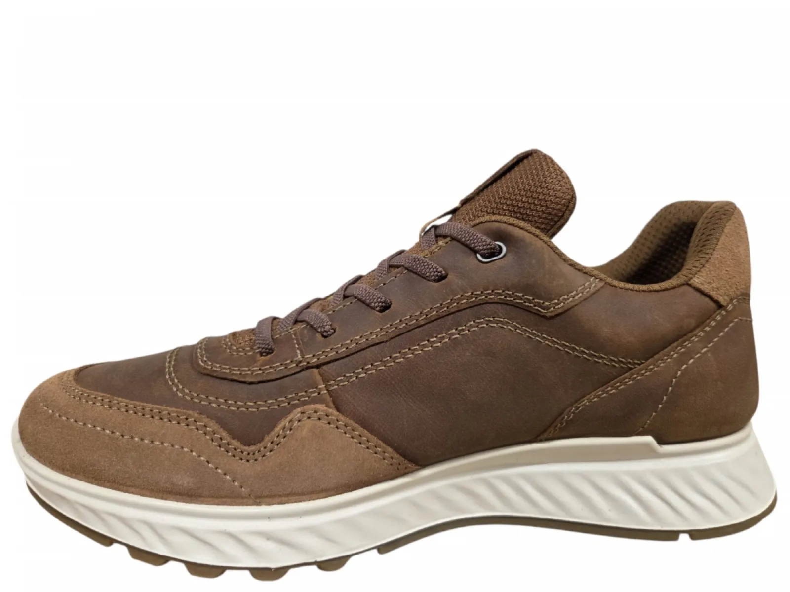 Ecco Ecco 835454 51055 Sneakers Bruin Nubuck en Suede Heren