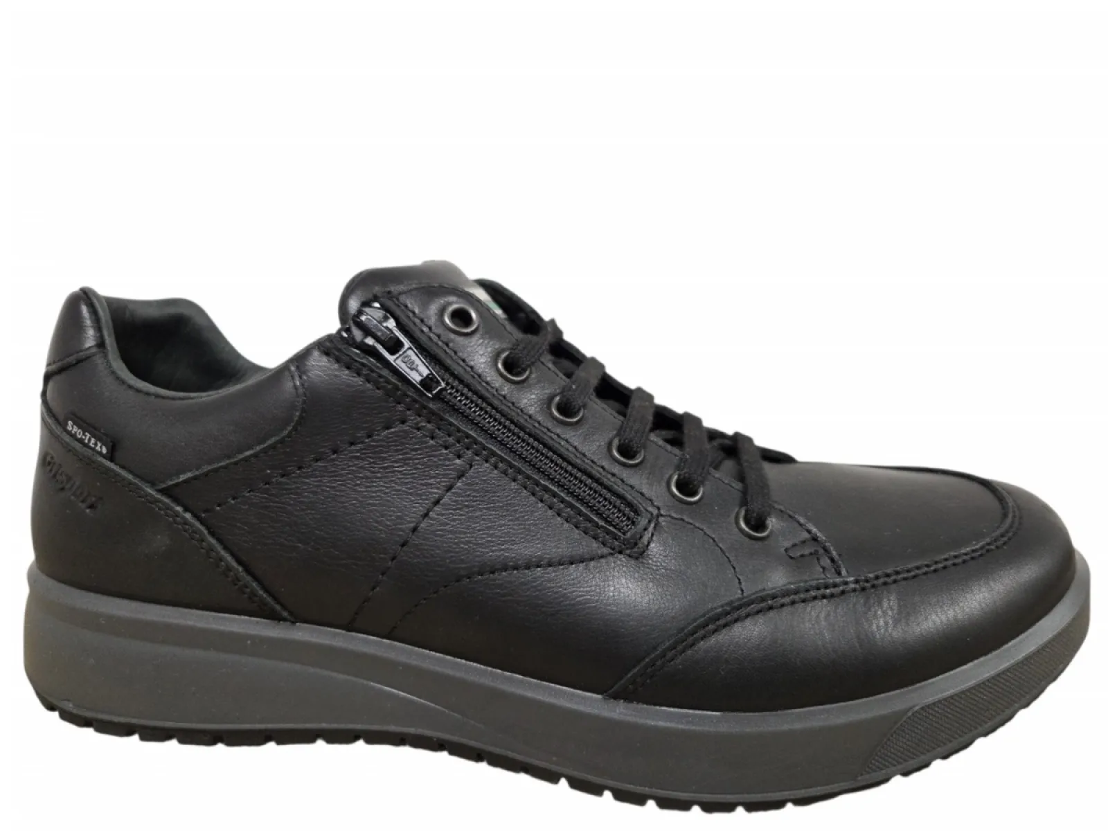 Grisport Grisport GRI 43639 black 01 Sneakers Zwart Leer Heren Zeer Breed K