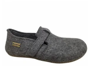 Haflinger Haflinger Everest Focus 004 Anthrazit Pantoffels Dichte Sloffen Grijs Vilt Dames