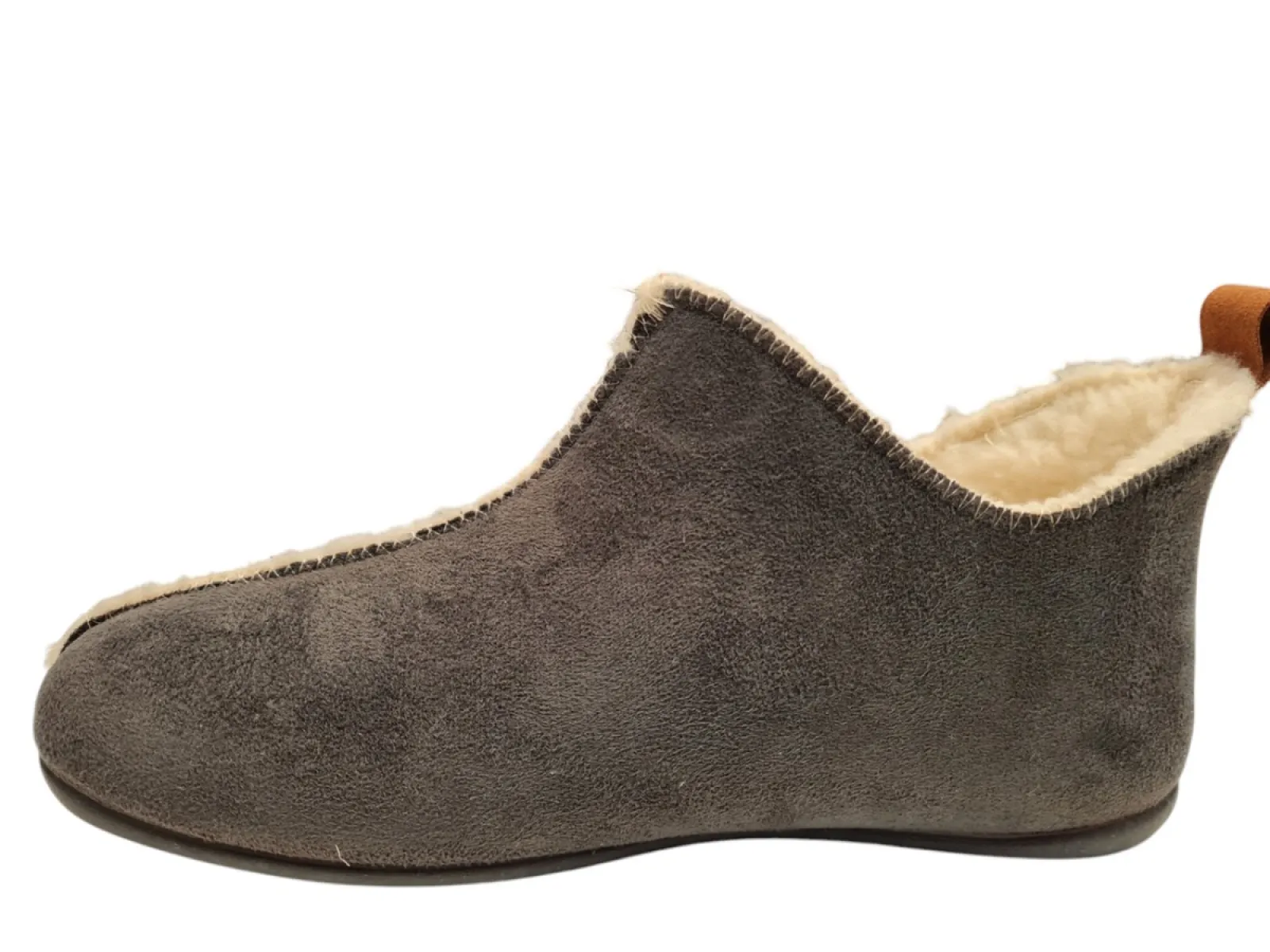 Q Fit Q Fit Madrid Suede Antraciet Pantoffels Dichte Sloffen Antraciet Suede Dames
