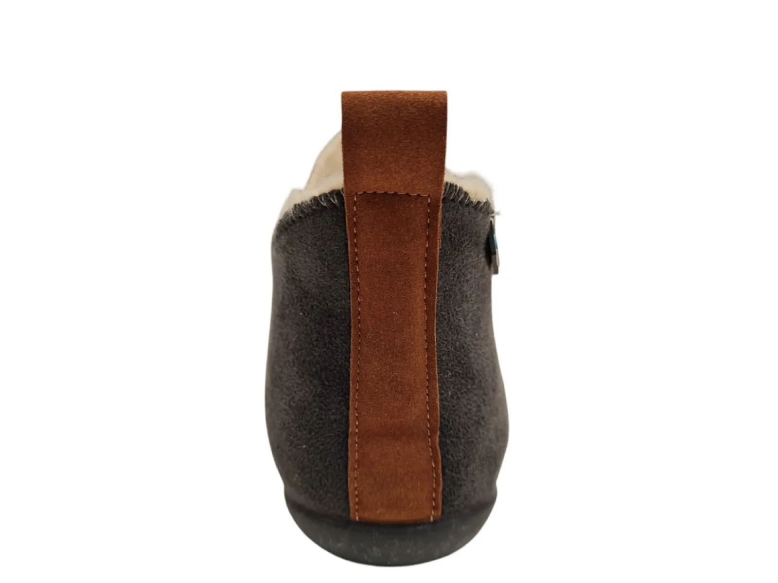 Q Fit Q Fit Madrid Suede Antraciet Pantoffels Dichte Sloffen Antraciet Suede Dames