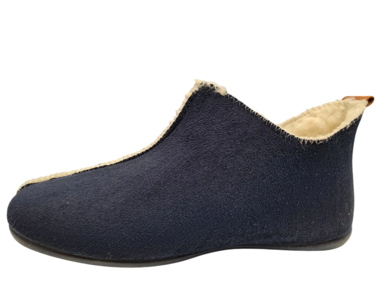 Q Fit Q Fit Madrid Suede Blue Pantoffels Dichte Sloffen Blauw Suede Dames