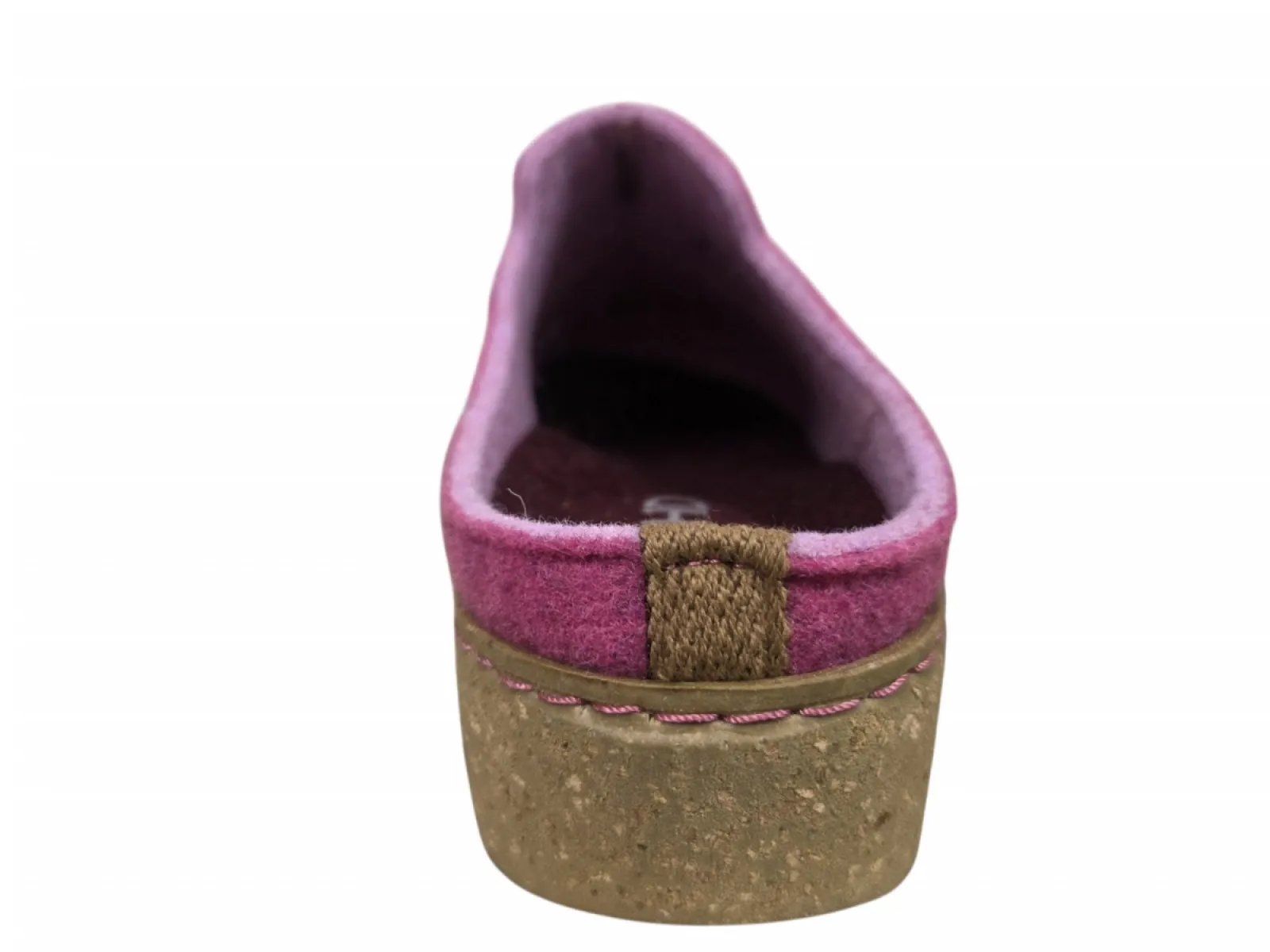 Rohde Rohde 6122 46 Pantoffels Open Sloffen Roze Vilt Dames