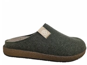 Rohde Rohde 6782 67 Pantoffels Open Sloffen Groen Wol Heren