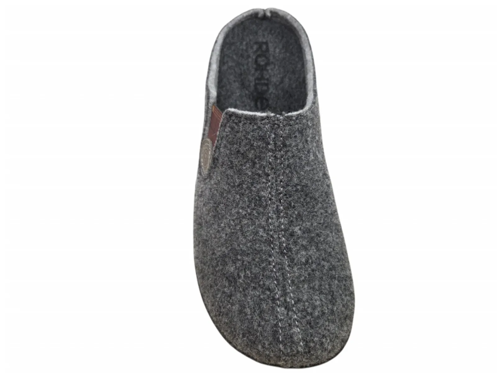 Rohde Rohde 7142 84 Pantoffels Open Sloffen Grijs Vilt Heren