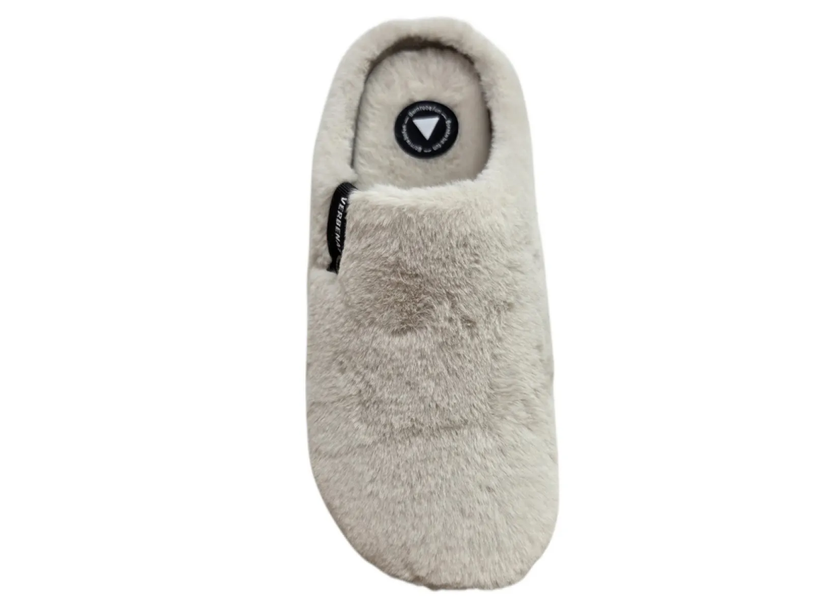 Verbenas Verbenas York Groseto Beige Pantoffel Open Sloffen Synthetisch Gebroken Wit Dames