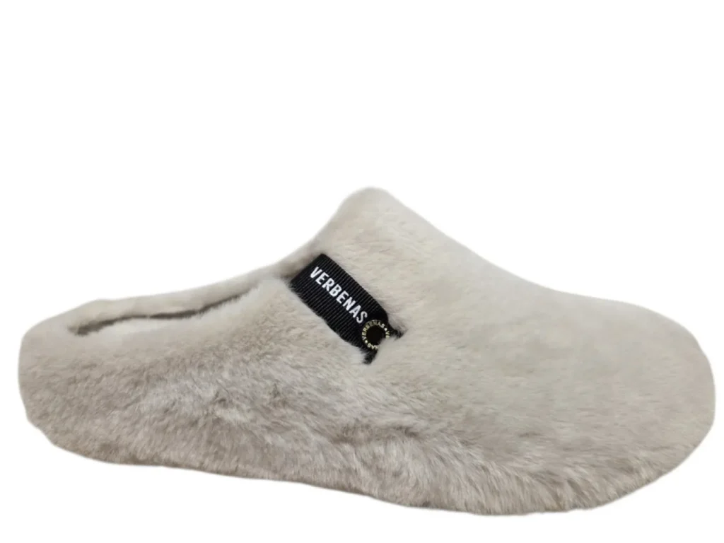 Verbenas Verbenas York Groseto Beige Pantoffel Open Sloffen Synthetisch Gebroken Wit Dames