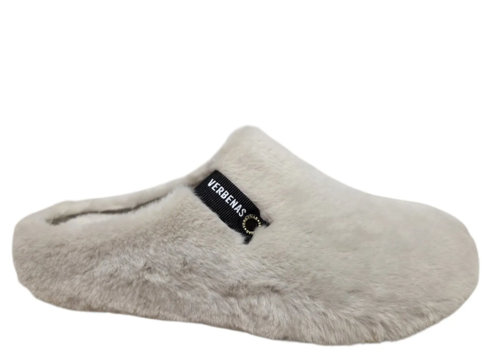 Verbenas Verbenas York Groseto Beige Pantoffel Open Sloffen Synthetisch Gebroken Wit Dames