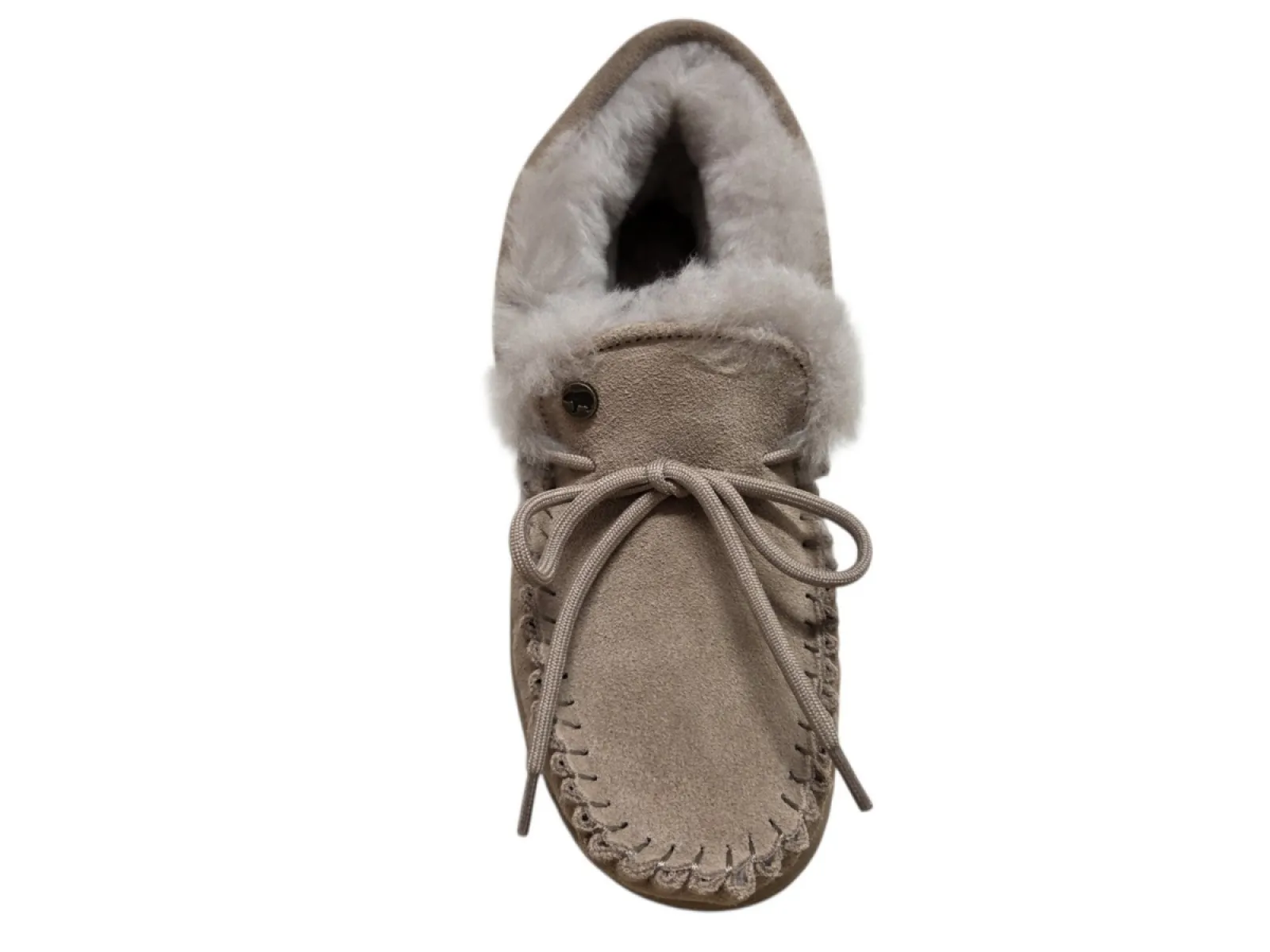Warmbat Warmbat Bunya Women Suede Taupe Pantoffels Dichte Sloffen Taupe Suede Dames